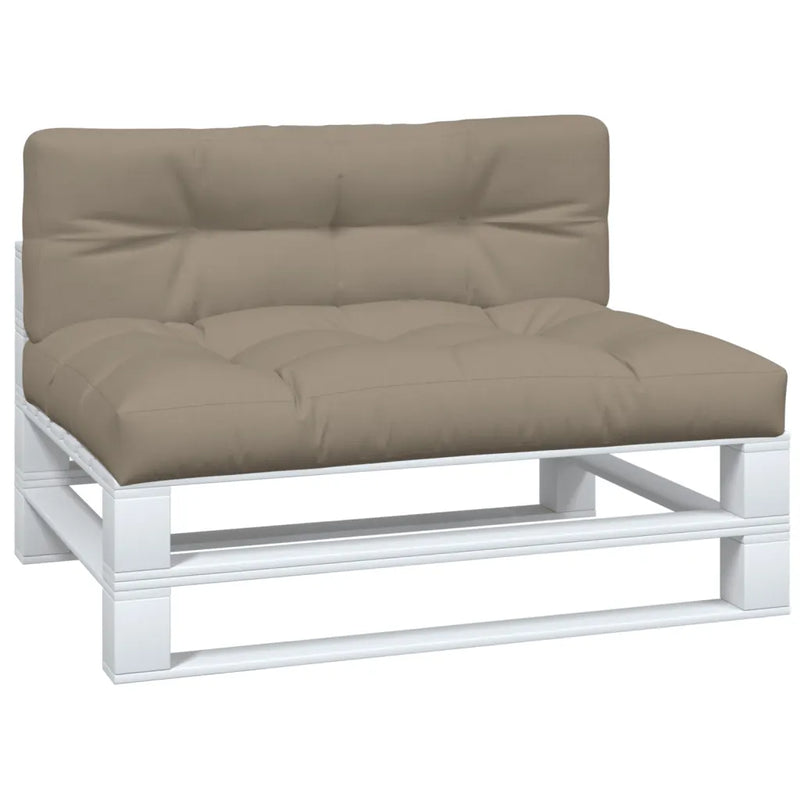 Pallet Cushions 2 pcs Taupe Fabric