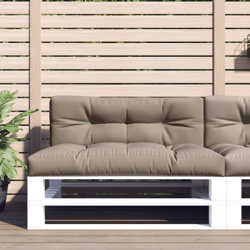 Pallet Cushions 2 pcs Taupe Fabric