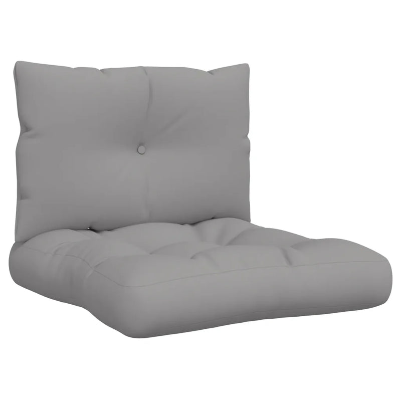 Pallet Cushions 2 pcs Grey Fabric