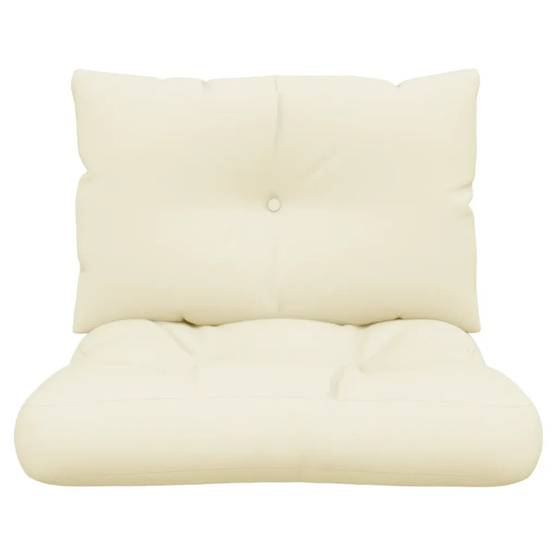 Pallet Cushions 2 pcs Cream Fabric