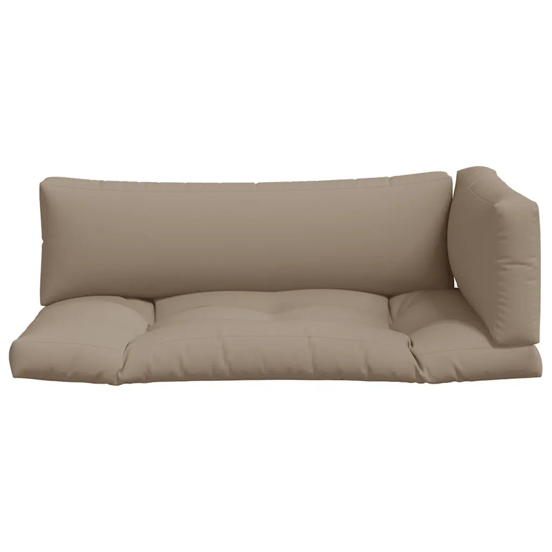 Pallet Cushions 3 pcs Taupe Fabric