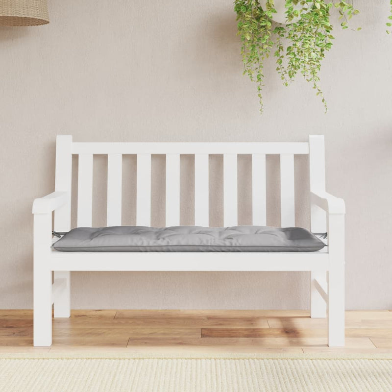 vidaXL Garden Bench Cushion Grey 120x50x7 cm Oxford Fabric