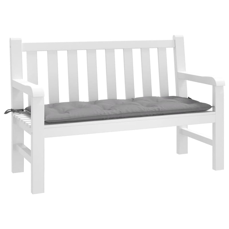 vidaXL Garden Bench Cushion Grey 120x50x7 cm Oxford Fabric