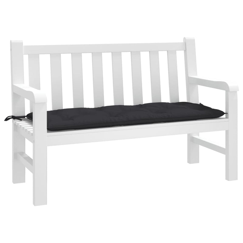 vidaXL Garden Bench Cushion Black 120x50x7 cm Oxford Fabric