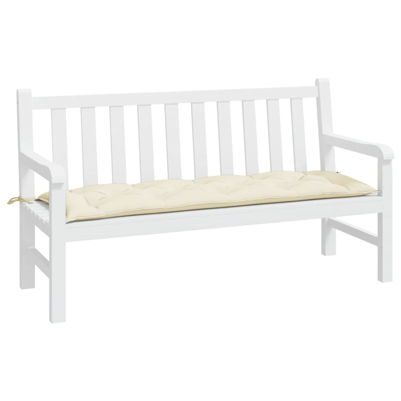 vidaXL Garden Bench Cushion Cream 150x50x7 cm Oxford Fabric
