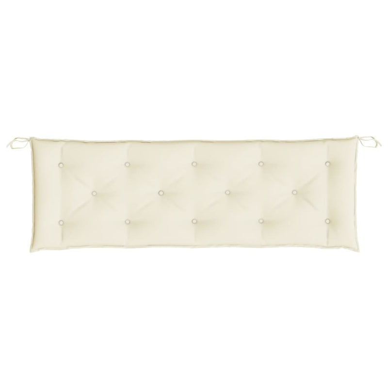 vidaXL Garden Bench Cushion Cream 150x50x7 cm Oxford Fabric