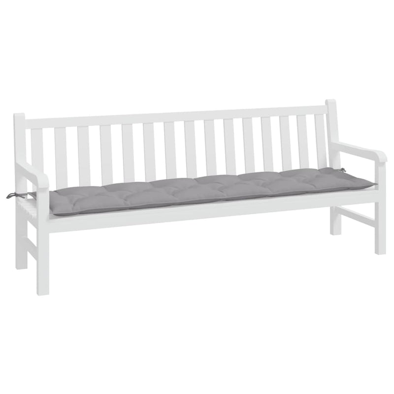 vidaXL Garden Bench Cushion Grey 200x50x7 cm Oxford Fabric