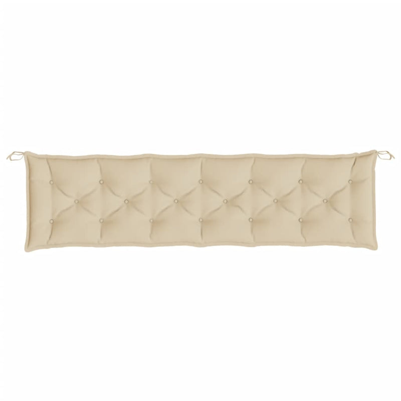 vidaXL Garden Bench Cushion Beige 200x50x7 cm Oxford Fabric