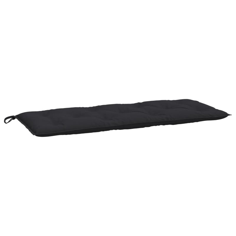 vidaXL Garden Bench Cushions 2pcs Black 120x50x7cm Oxford Fabric