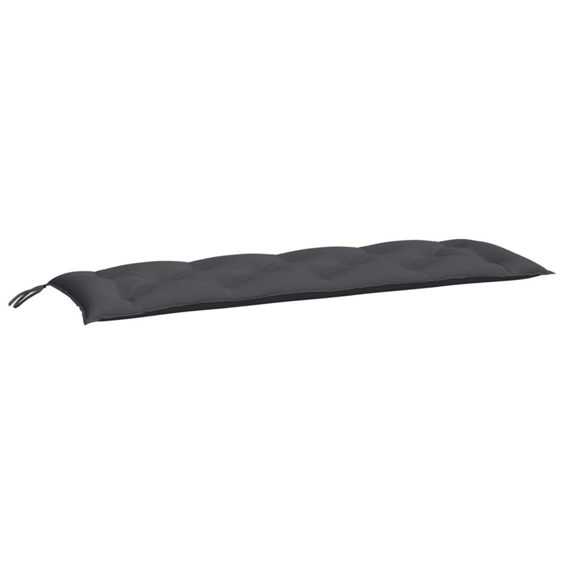 vidaXL Garden Bench Cushions 2pcs Anthracite 150x50x7cm Oxford Fabric
