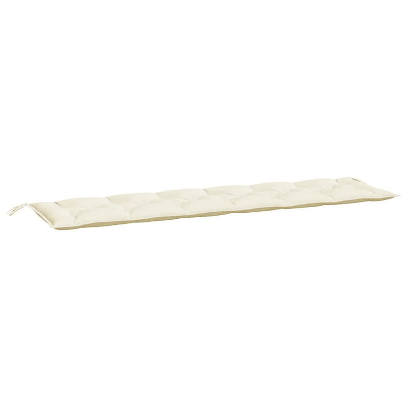 vidaXL Garden Bench Cushions 2pcs Cream White 200x50x7cm Oxford Fabric
