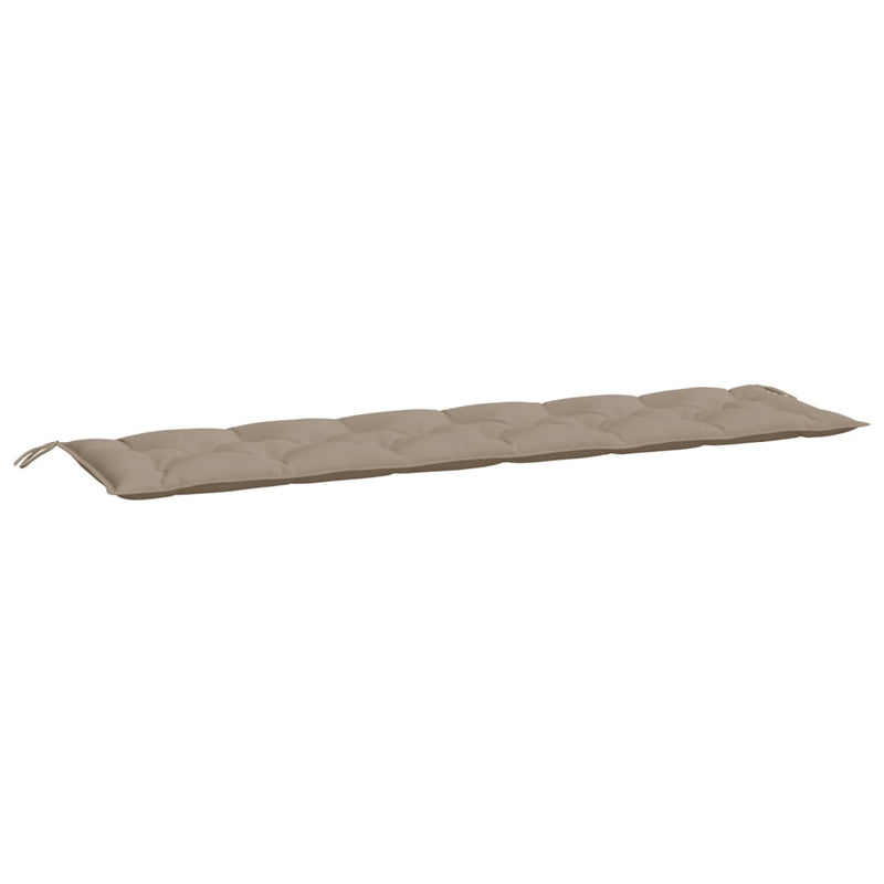 vidaXL Garden Bench Cushions 2 pcs Taupe 200x50x7 cm Oxford Fabric
