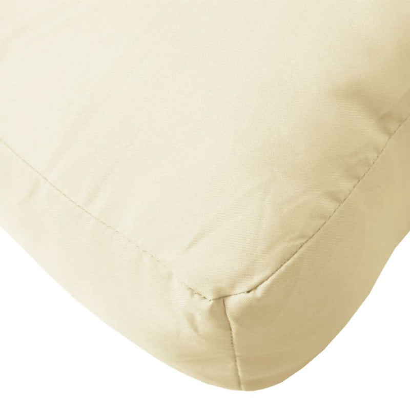 vidaXL Pallet Cushions 2 pcs Cream White Oxford Fabric