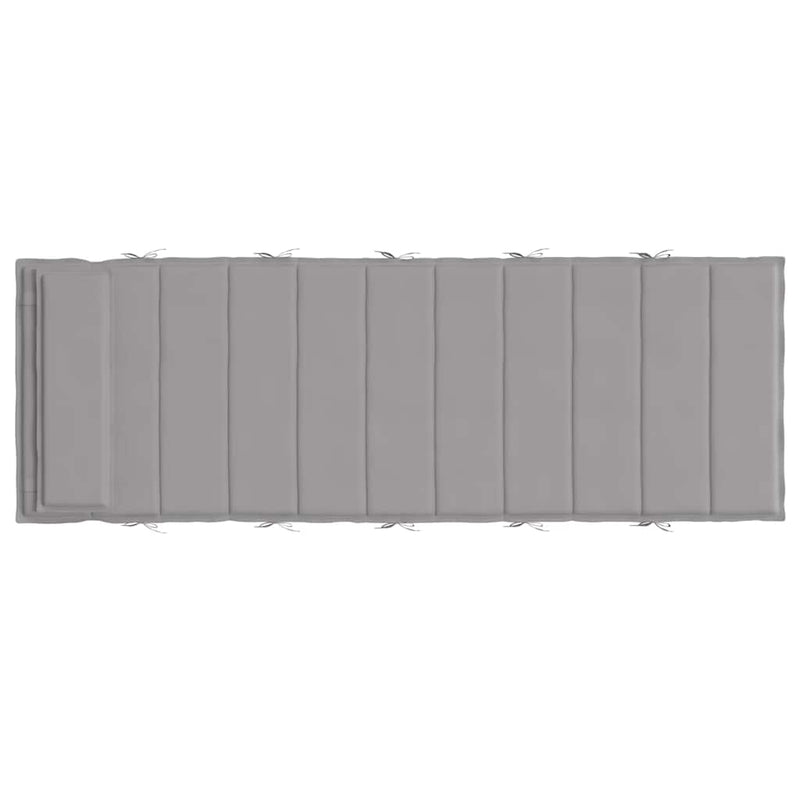 vidaXL Sun Lounger Cushion Grey 180x60x4 cm Oxford Fabric