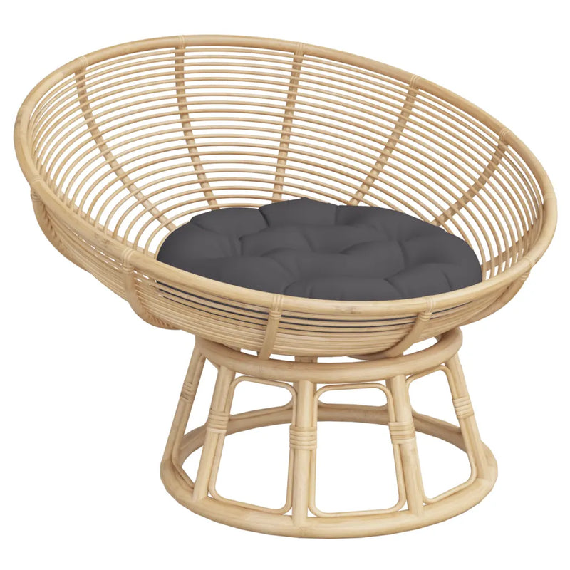 Round Cushion Anthracite �� 60 x11 cm Oxford Fabric