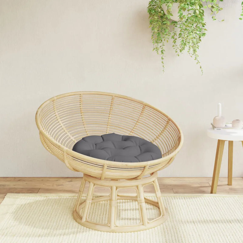 Round Cushion Anthracite �� 60 x11 cm Oxford Fabric