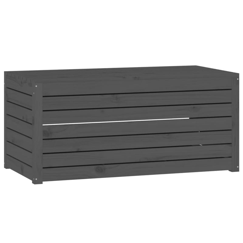 vidaXL 4 Piece Garden Box Set Grey Solid Wood Pine