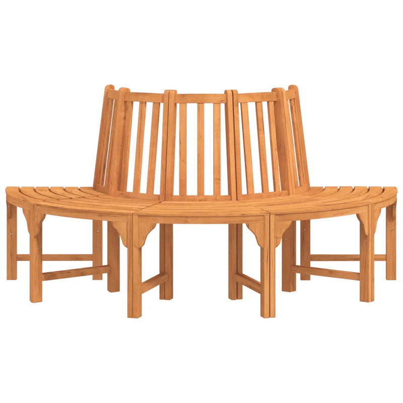 Half Round Tree Bench Ø208 cm Solid Wood Eucalyptus