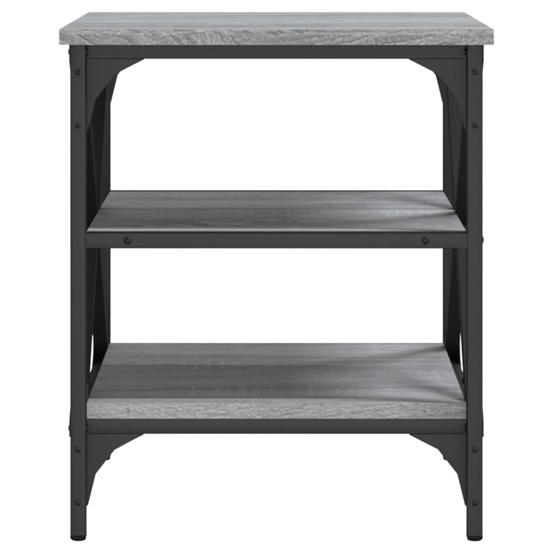 vidaXL Side Tables 2 pcs Grey Sonoma 40x42x50 cm Engineered Wood