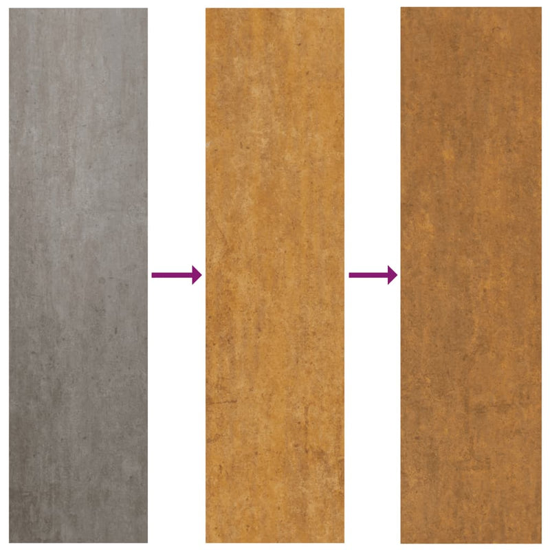vidaXL Garden Wall Decoration 105x55 cm Corten Steel Leaf Design