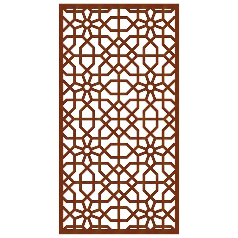 Garden Wall Decoration 105x55 cm Corten Steel Moorish Design