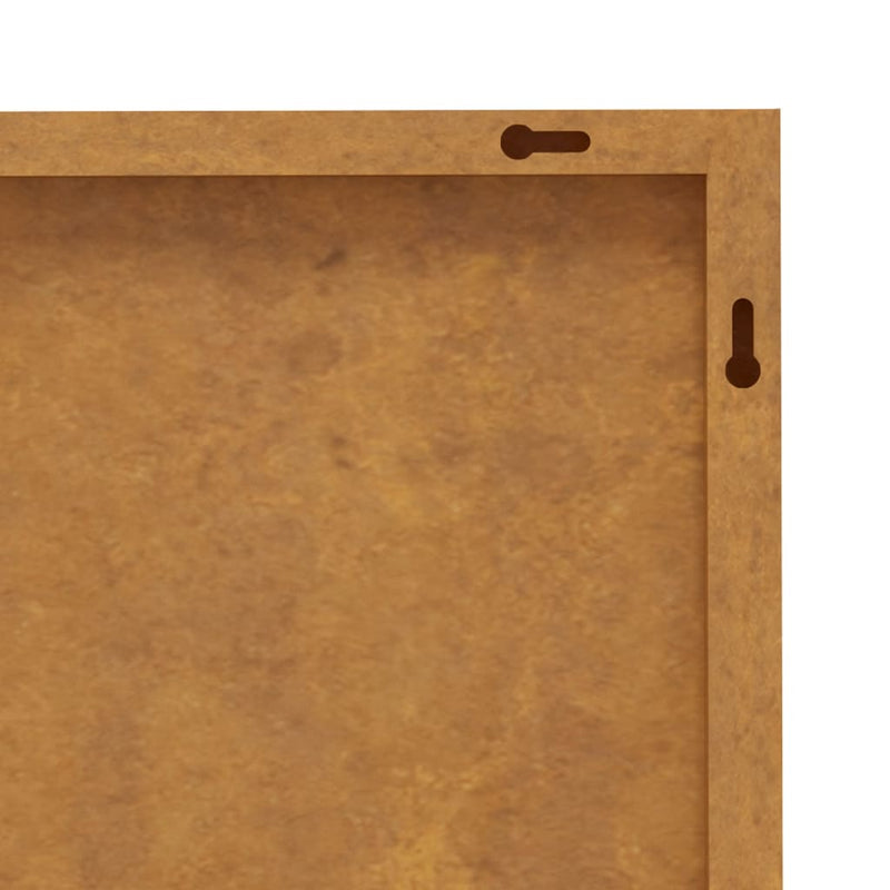 vidaXL Garden Wall Decoration 55x55 cm Corten Steel Sun Design