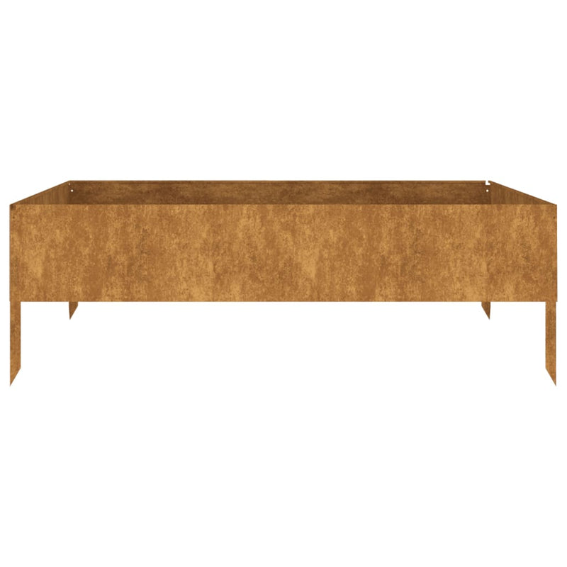 vidaXL Garden Raised Bed 100x100x33.5 cm Corten Steel