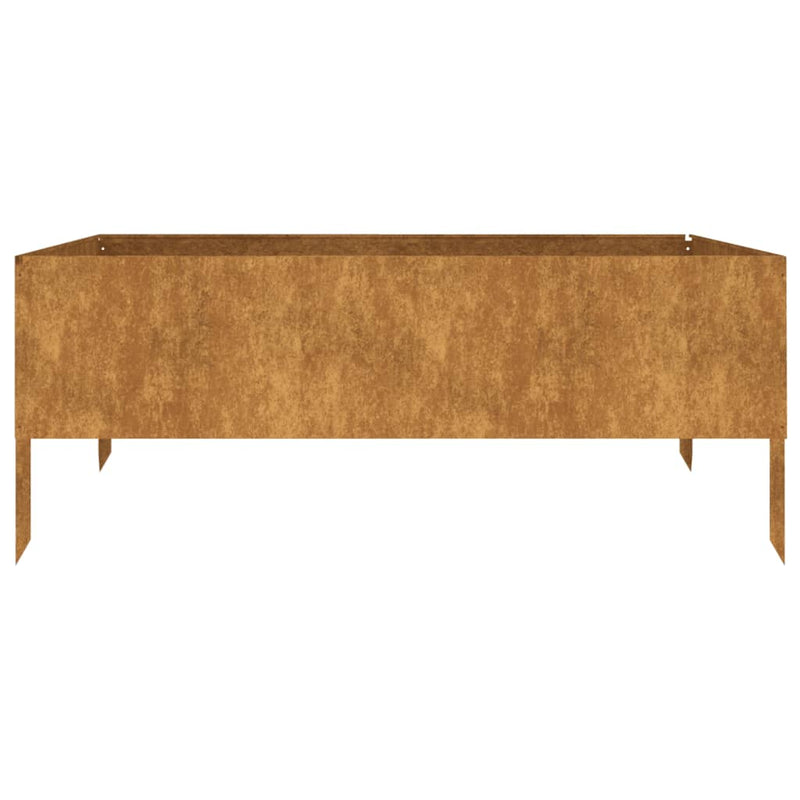 vidaXL Garden Raised Bed 100x100x41 cm Corten Steel
