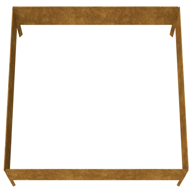 vidaXL Garden Raised Bed 100x100x41 cm Corten Steel