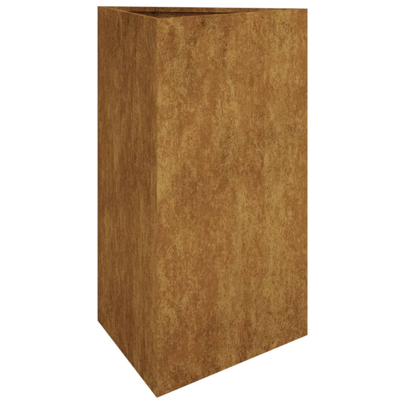 vidaXL Garden Planter 50x43x75 cm Corten Steel