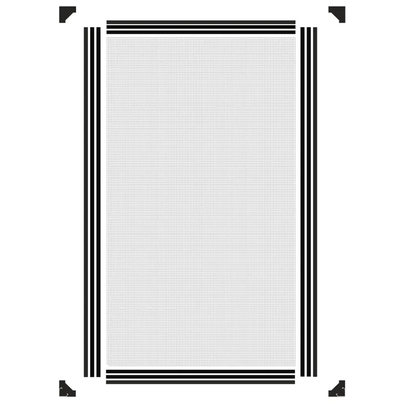 Magnetic Insect Screen for Windows Anthracite 80x140 cm