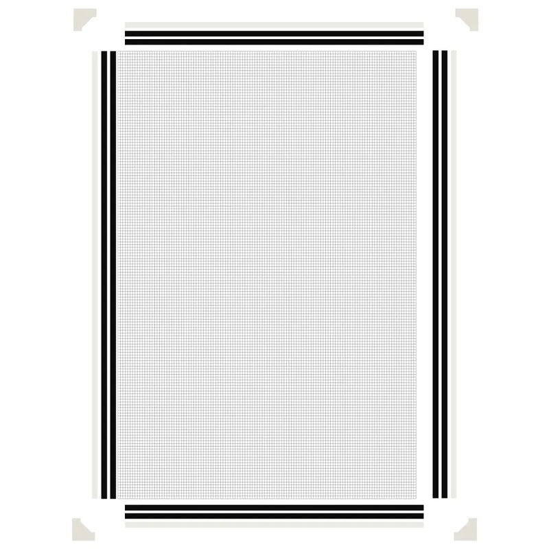 Magnetic Insect Screen for Windows White 80x120 cm