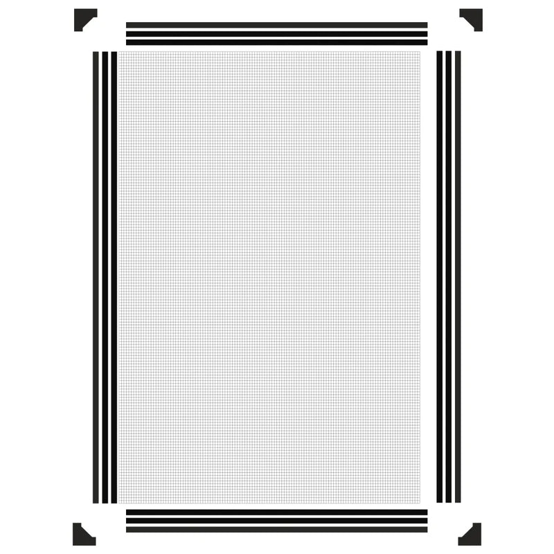Magnetic Insect Screen for Windows Anthracite 80x120 cm