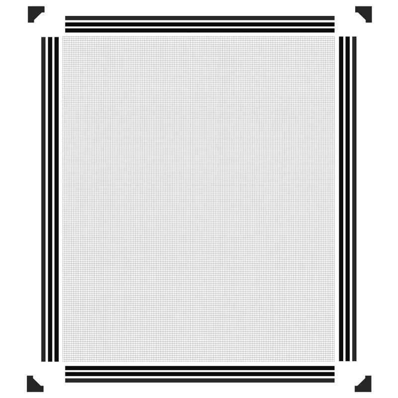 Magnetic Insect Screen for Windows Anthracite 100x120 cm