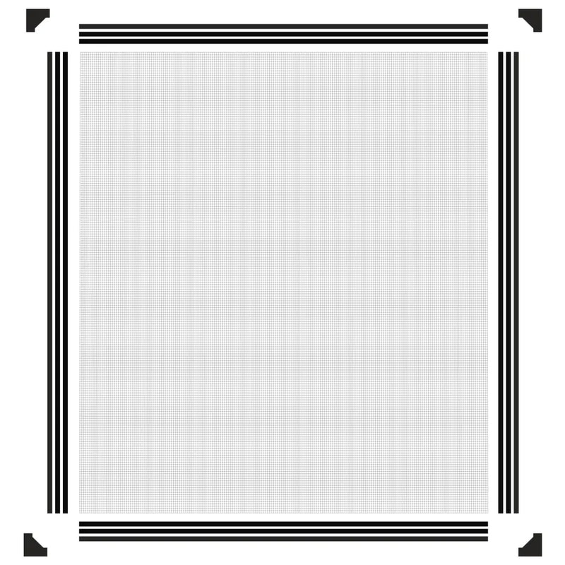 Magnetic Insect Screen for Windows Anthracite 130x150 cm