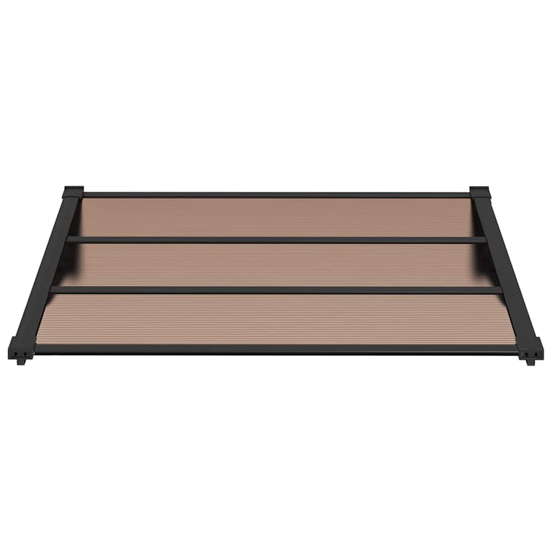 vidaXL Door Canopy Black 122x90 cm Polycarbonate
