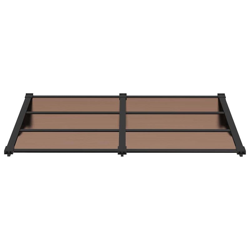 vidaXL Door Canopy Black 152.5x90 cm Polycarbonate