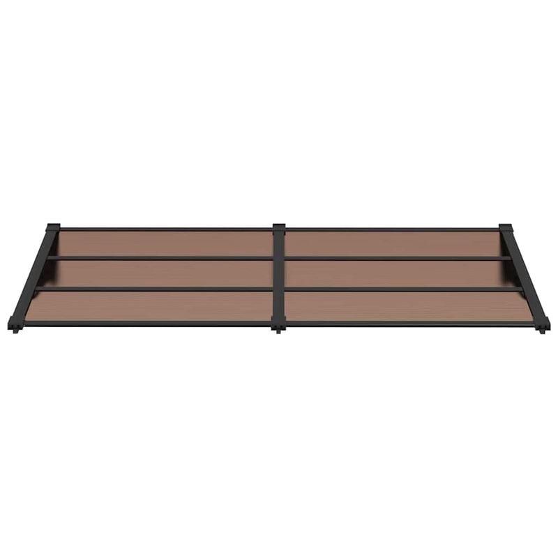 vidaXL Door Canopy Black 199x90 cm Polycarbonate