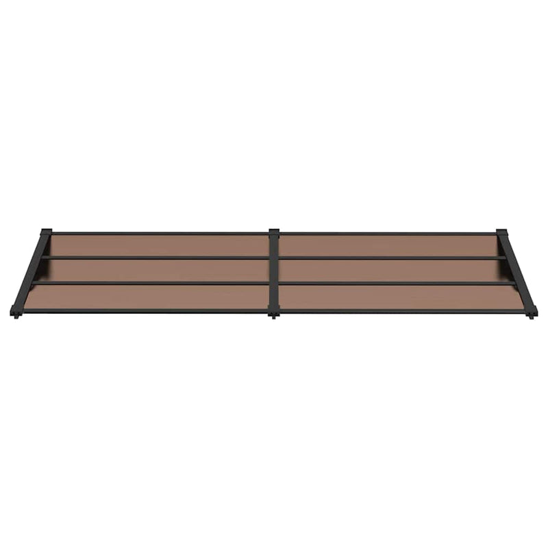 vidaXL Door Canopy Black 239x90 cm Polycarbonate