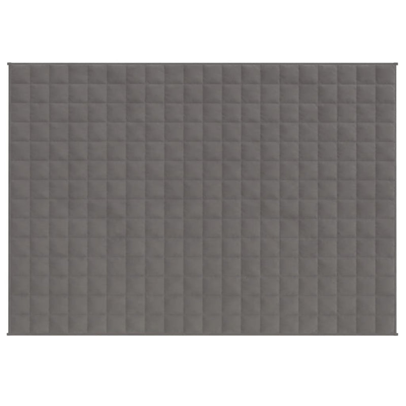 vidaXL Weighted Blanket Grey 152x203 cm 7 kg Fabric