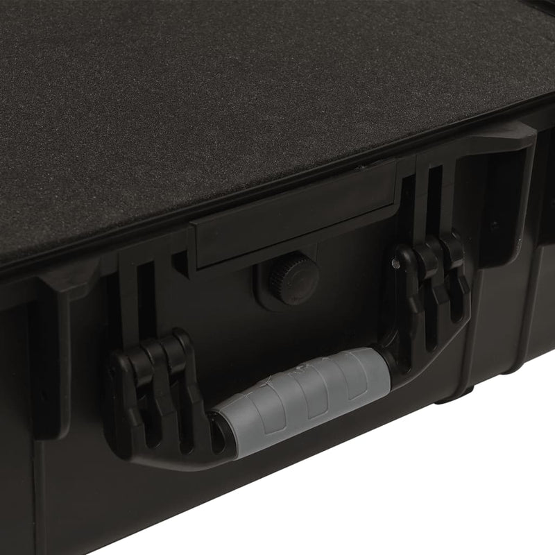vidaXL Wheeled Flight Case Black 58x45x27 cm PP