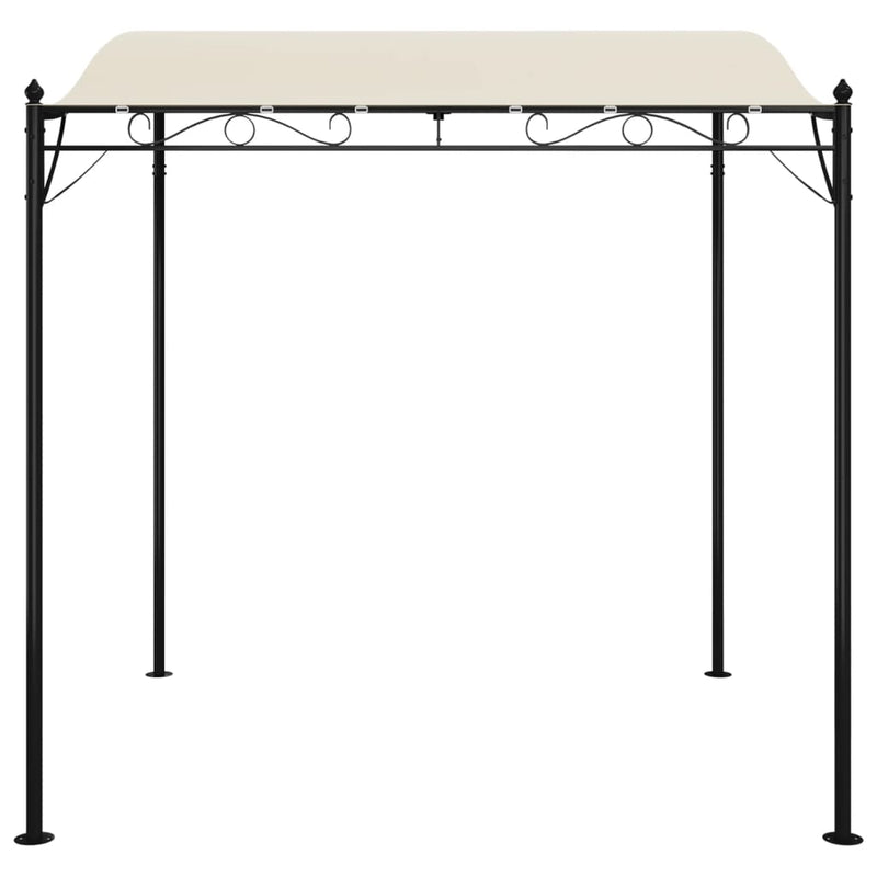 vidaXL Canopy Cream 2x2.3 m 180 g/m² Fabric and Steel