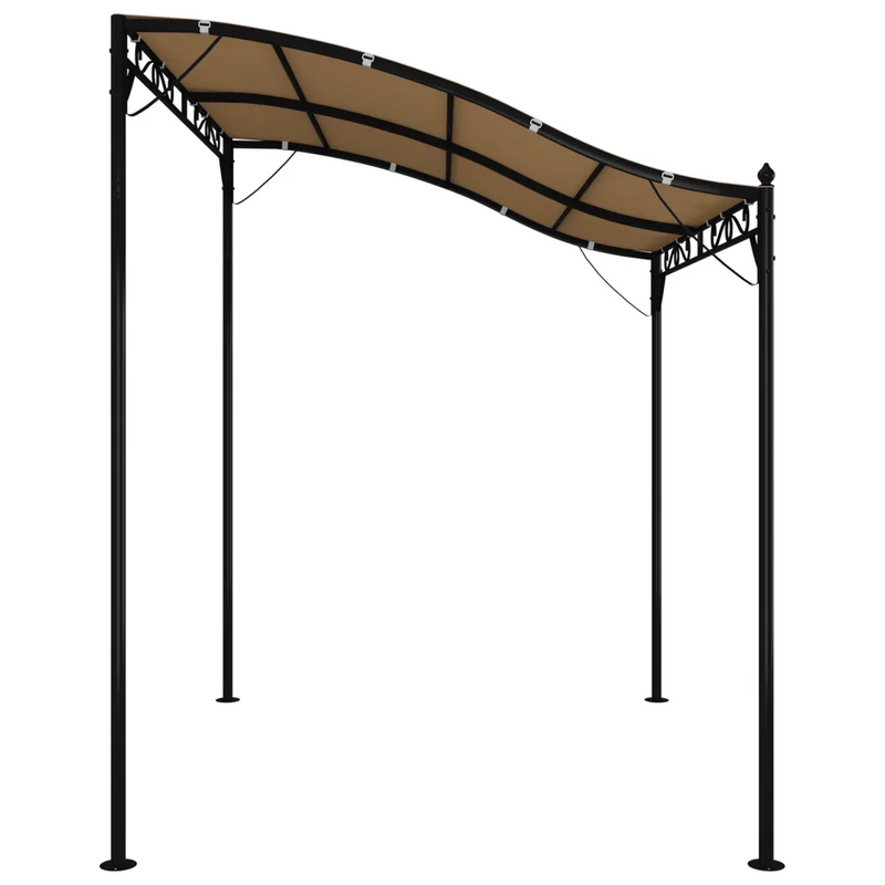 Canopy Taupe 2x2,3 m 180 g/m�� Fabric and Steel