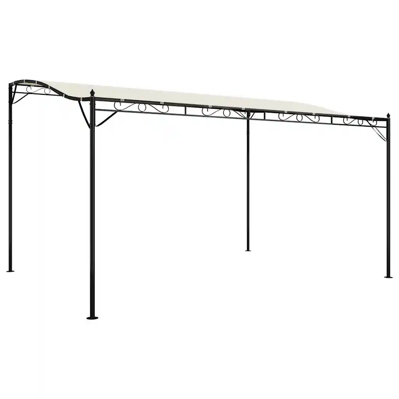 Canopy Cream 4x3 m 180 g/m² Fabric and Steel