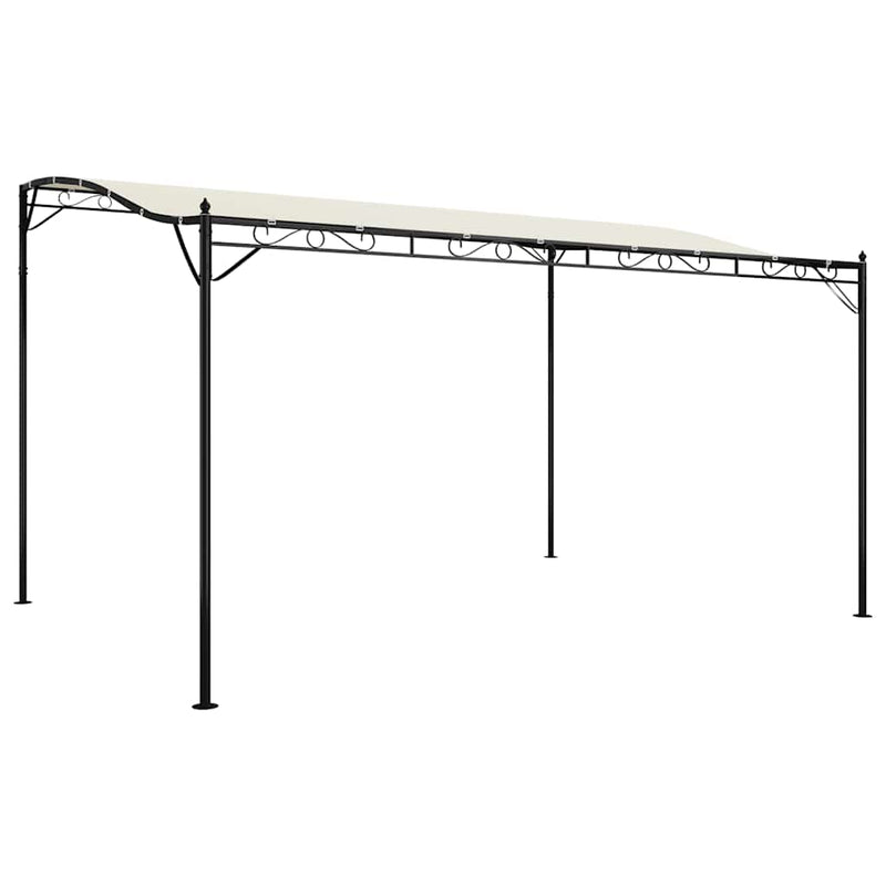 vidaXL Canopy Cream 4x3 m 180 g/m² Fabric and Steel