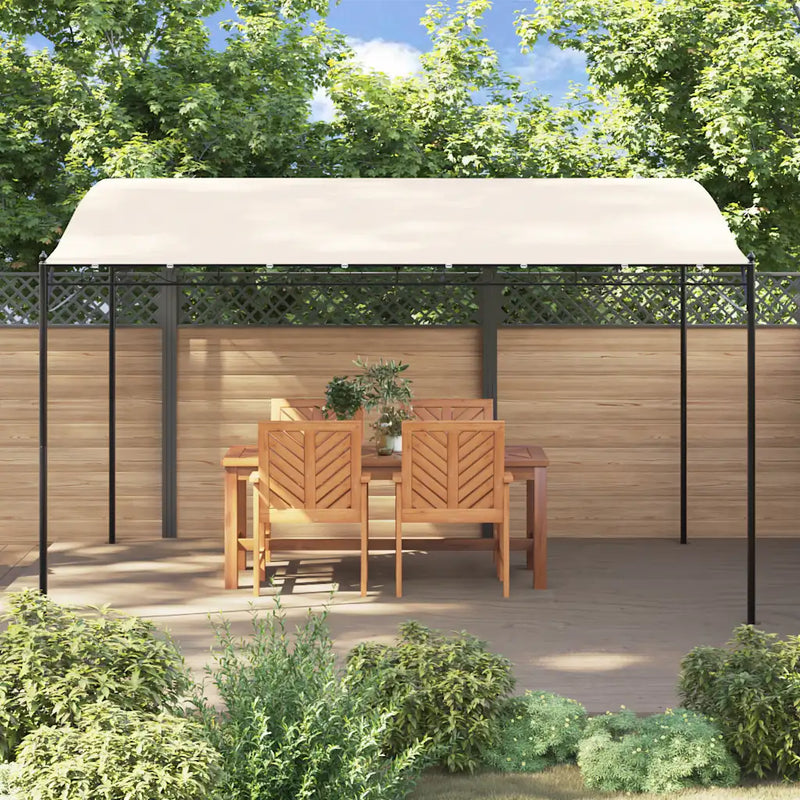 Canopy Cream 4x3 m 180 g/m² Fabric and Steel