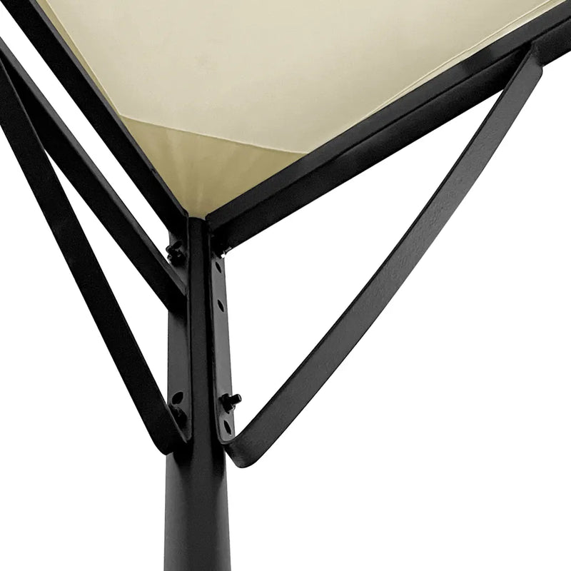 Canopy Cream 4x3 m 180 g/m² Fabric and Steel