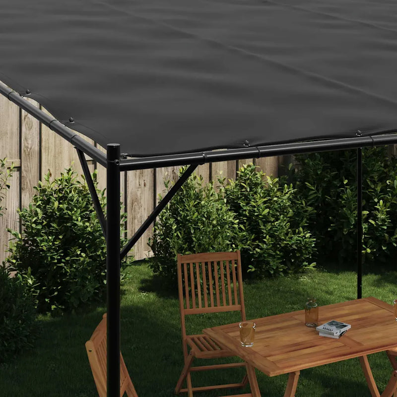 Gazebo Anthracite 4x4 m 180 g/m² Fabric and Steel