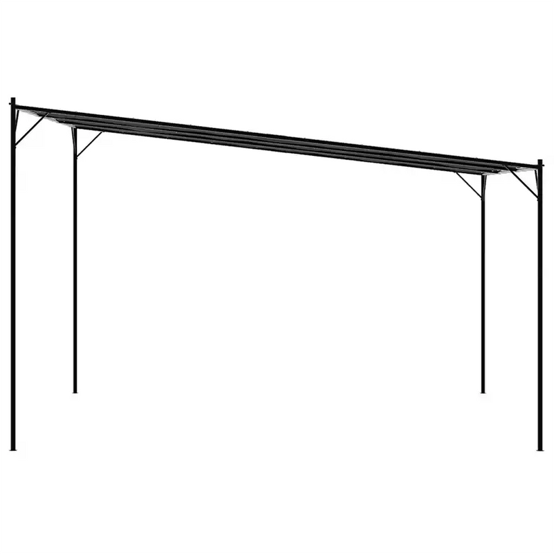 Gazebo Anthracite 4x4 m 180 g/m² Fabric and Steel