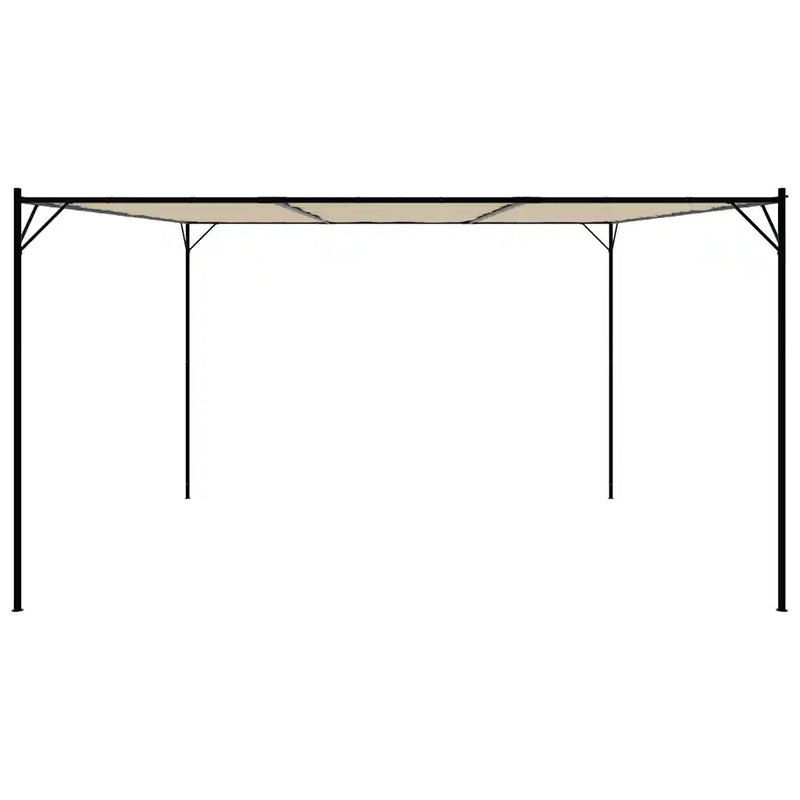 Gazebo Beige 4x4 m 180 g/m² Fabric and Steel